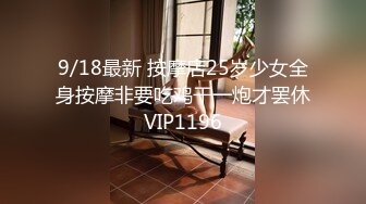 9/18最新 按摩店25岁少女全身按摩非要吃鸡干一炮才罢休VIP1196