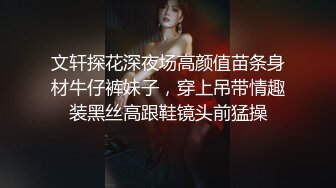 文轩探花深夜场高颜值苗条身材牛仔裤妹子，穿上吊带情趣装黑丝高跟鞋镜头前猛操