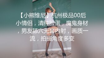 【小熊维尼】杭州极品00后小情侣，清纯脸蛋，魔鬼身材，男友舔穴无套内射，画质一流，拍摄角度多变